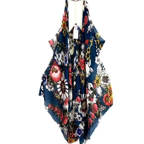 POOL TO PARTY SUBTLE LUXURY OSFM Swim Cover Up Floral One Size Swimwear - Picture 3 of 6